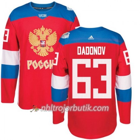 Sovjetunionen Tröja Evgenii Dadonov 63 World Cup 2016 Röd Premier